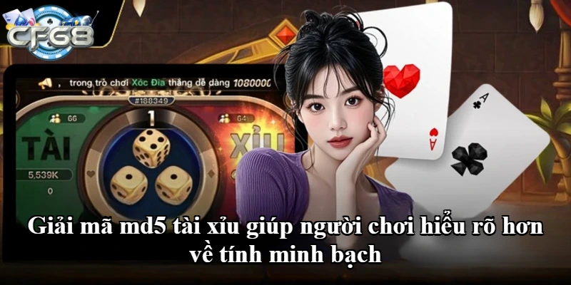 Giải mã md5 tài xỉu giúp người chơi hiểu rõ hơn về tính minh bạch
